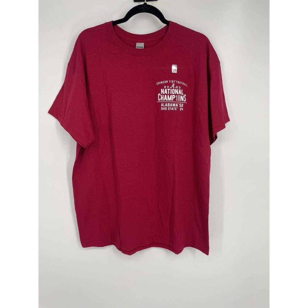 Alabama Crimson Tide 2020 National Champions Dynasty T-Shirt Gildan XL Red NWOT